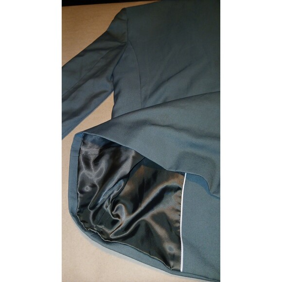 Mango Basics Silky Double-Breasted Blazer Sz Small Womens Soft Teal Blue MNG - Picture 5 of 11